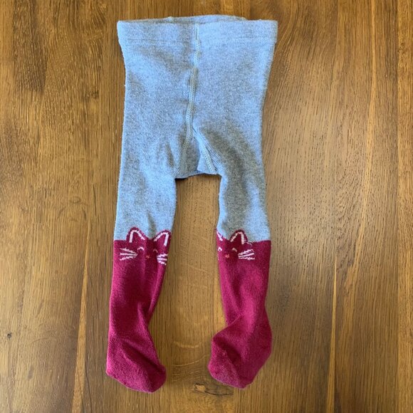 OLD NAVY & UNDERWORKS Baby Tights Bundle Girls 6-18 Mos Toddler Girl Cats Gray - Picture 2 of 10